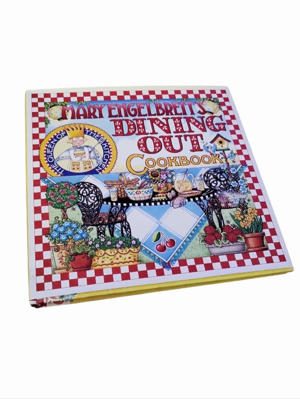 Vintage 2001 Mary Engelbreit's Dining Out Cookbook Hardcover 1st Edition